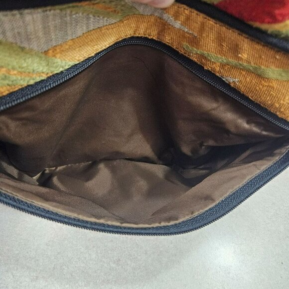 Danny K. Tapestry Crossbody Bag Multicolor Adjustable Strap Zipper Compartments - Picture 2 of 16